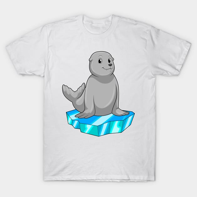 Seal with Ice floe T-Shirt by Markus Schnabel